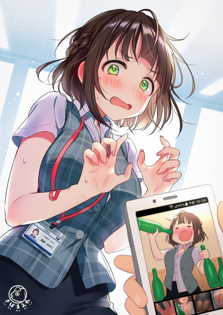 每日好图：日系插画精选-可爱女孩自拍2