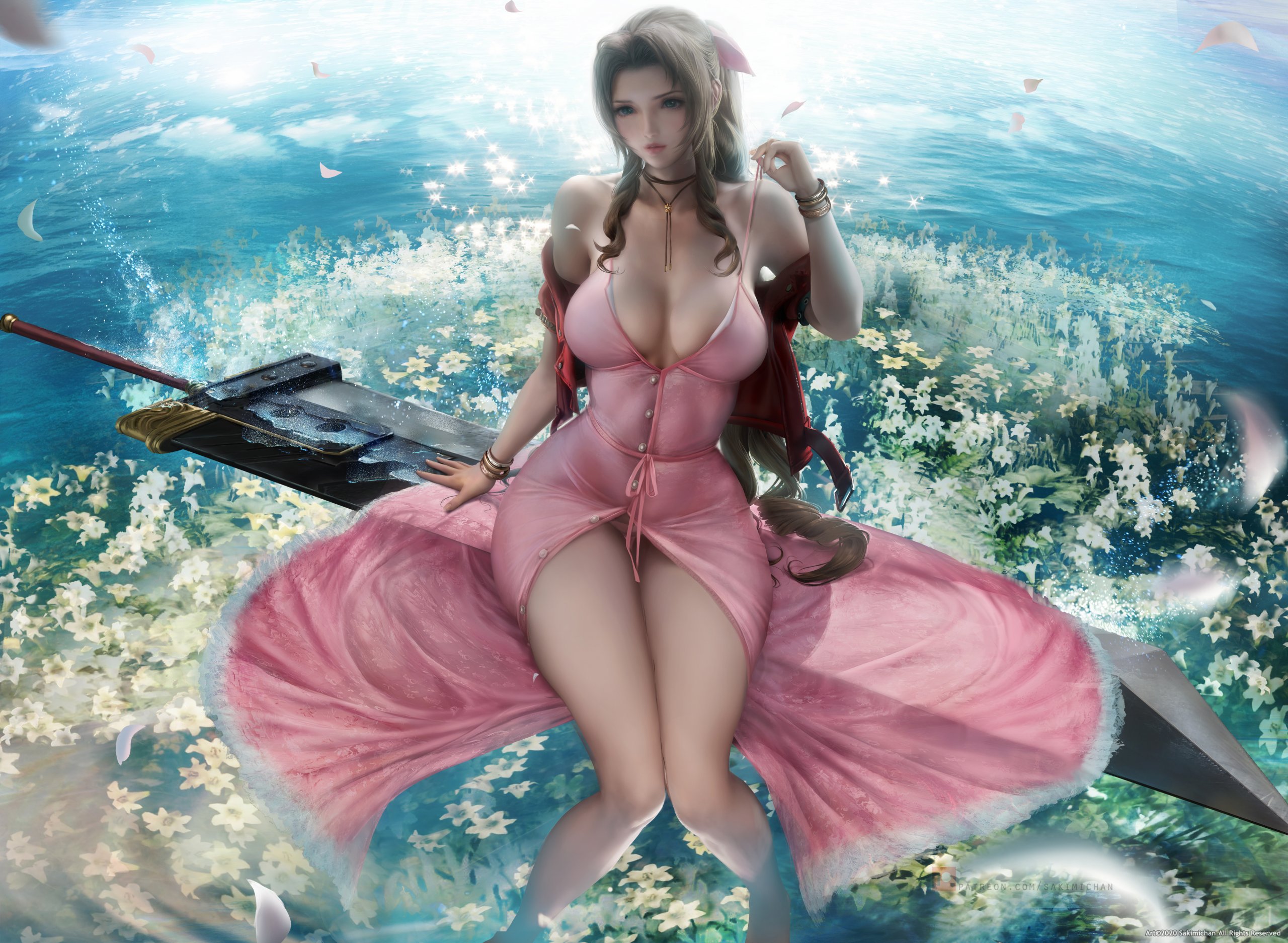 每日好图：SAKIMICHAN福利精选——最终幻想7重置版FF7RE蒂法，爱丽丝