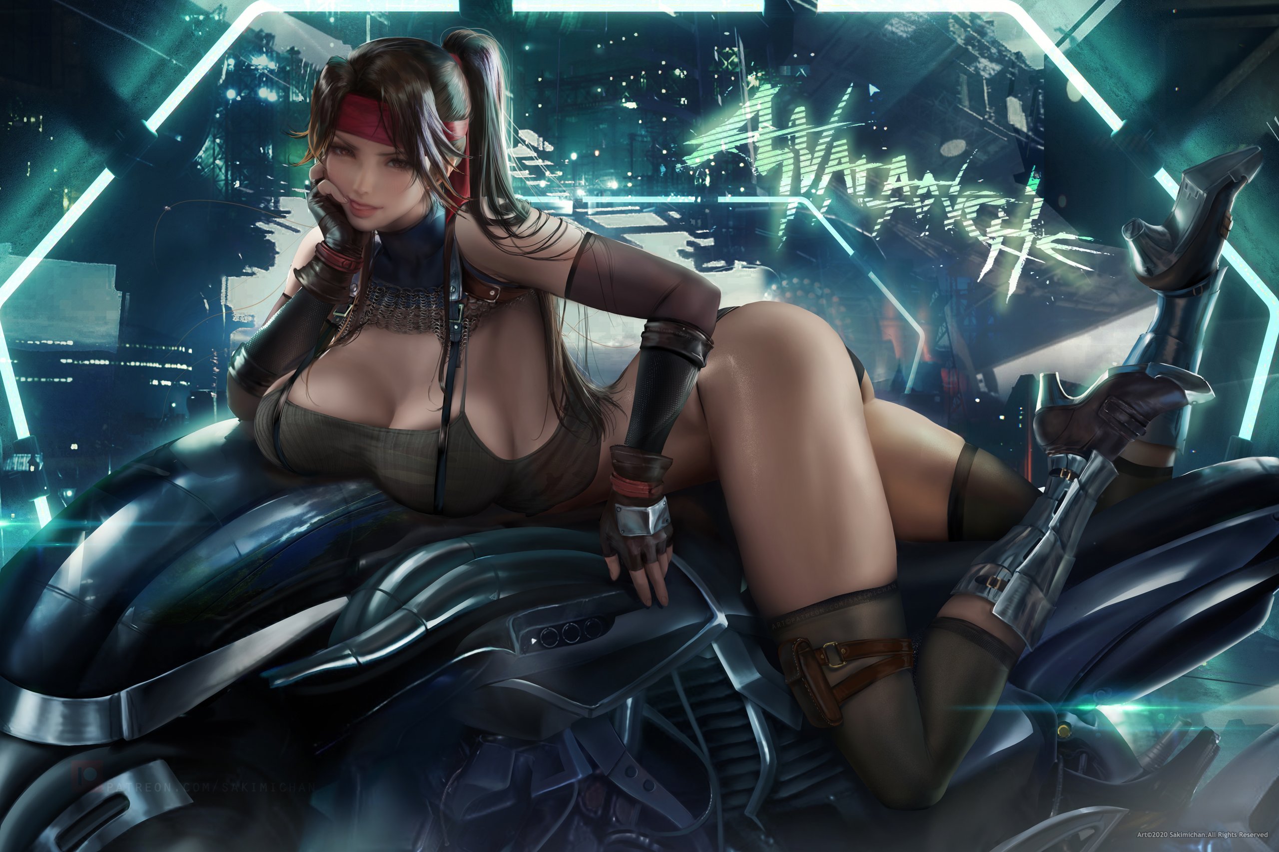 每日好图：SAKIMICHAN福利精选——最终幻想7重置版FF7RE蒂法，爱丽丝