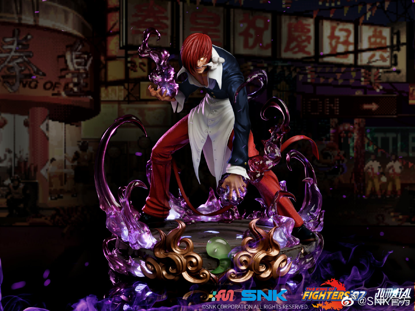 《拳皇97》暴走八神庵1/6手办预售开启 2580元 限量488个插图 《拳皇97》暴走八神庵1/6雕像预售开启 2580元 限量488个