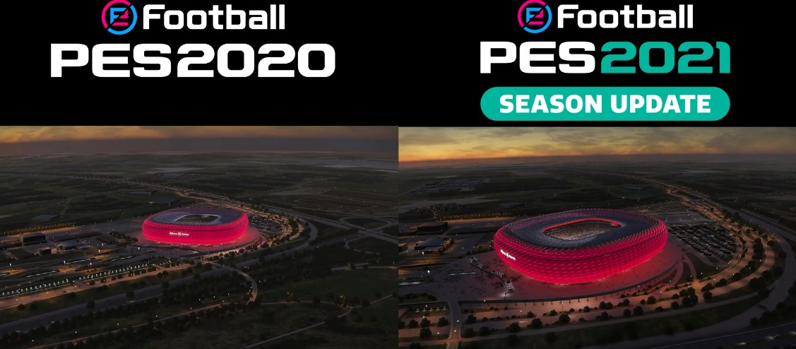 《实况足球2021》对比《实况足球2020》 居然没什么变化插图 《实况足球2021》vs《实况足球2020》 也没啥变化 确实只是单纯赛季更新