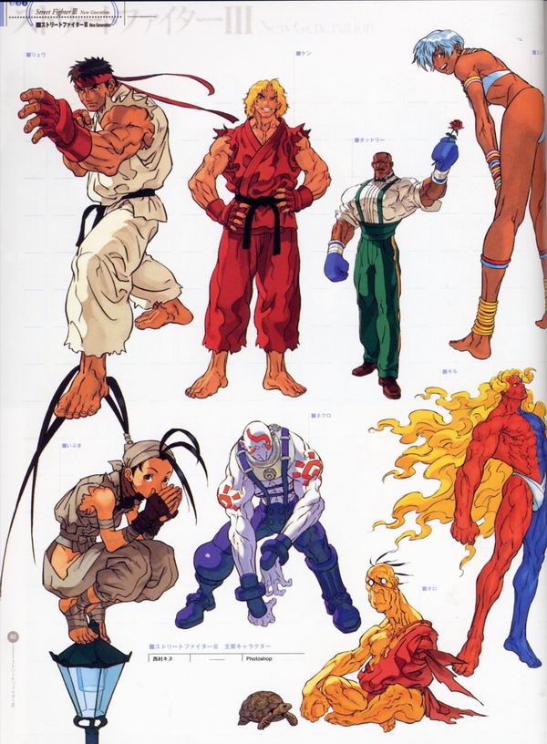每日好图：经典！CAPCOM游戏角色设定集 【capcom_design_works】完整版242页！