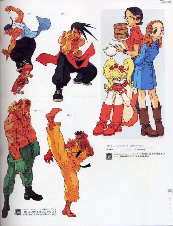 每日好图：经典！CAPCOM游戏角色设定集 【capcom_design_works】完整版242页！