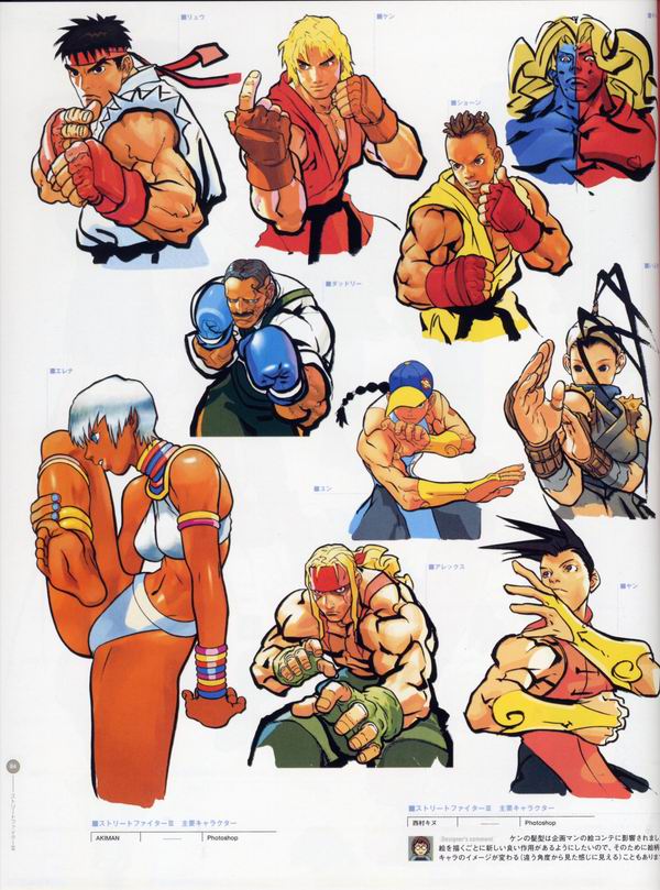 每日好图：经典！CAPCOM游戏角色设定集 【capcom_design_works】完整版242页！