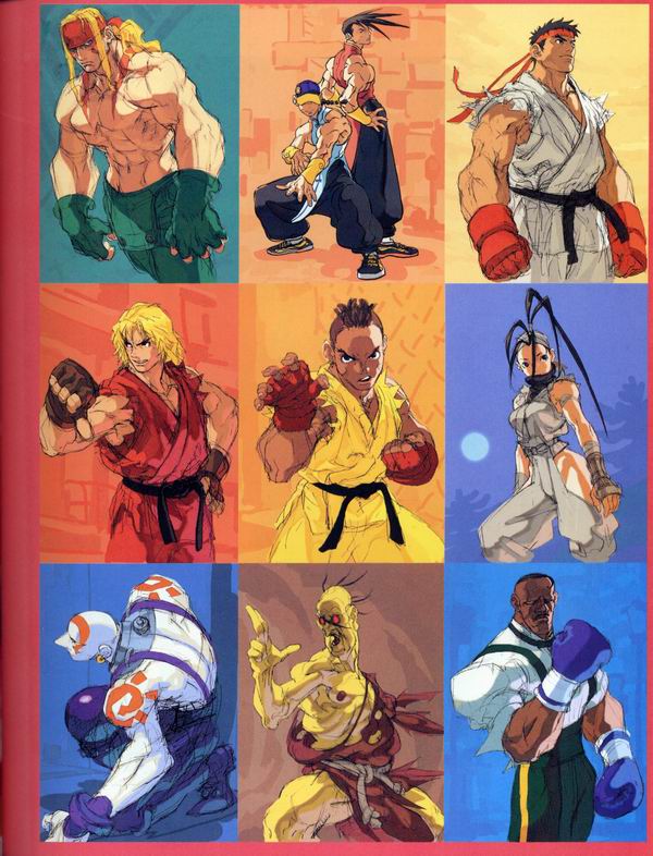 每日好图：经典！CAPCOM游戏角色设定集 【capcom_design_works】完整版242页！