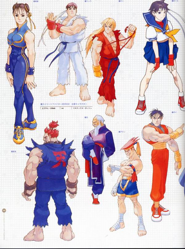 每日好图：经典！CAPCOM游戏角色设定集 【capcom_design_works】完整版242页！