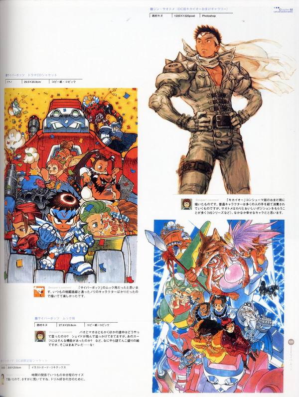 每日好图：经典！CAPCOM游戏角色设定集 【capcom_design_works】完整版242页！