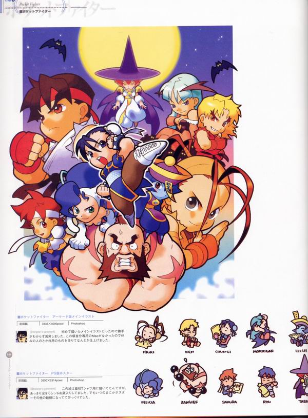每日好图：经典！CAPCOM游戏角色设定集 【capcom_design_works】完整版242页！