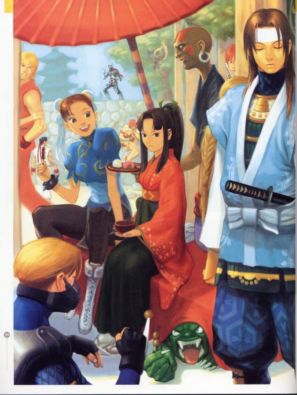 每日好图：经典！CAPCOM游戏角色设定集 【capcom_design_works】完整版242页！