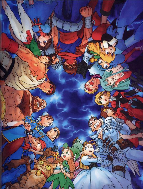 每日好图：经典！CAPCOM游戏角色设定集 【capcom_design_works】完整版242页！