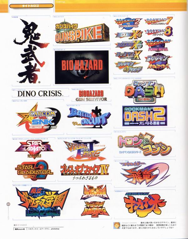 每日好图：经典！CAPCOM游戏角色设定集 【capcom_design_works】完整版242页！
