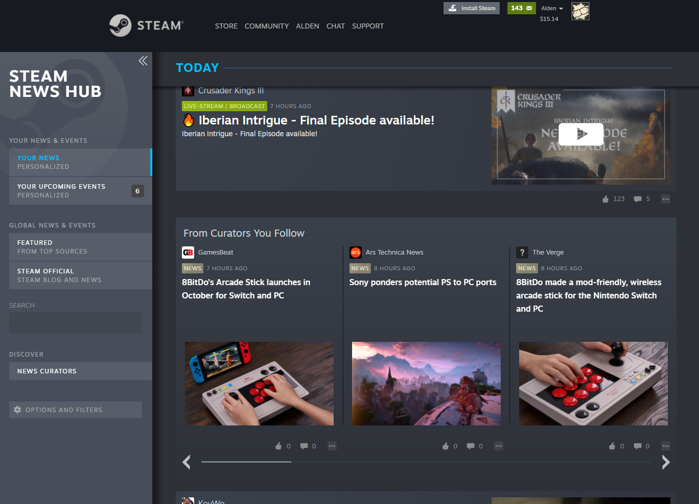 游戏挑花眼?Steam实验室009号实验“新闻中心”新信息公布,支持个性化定制插图1 Steam实验室新闻中心已近完工 支持玩家个性化选择
