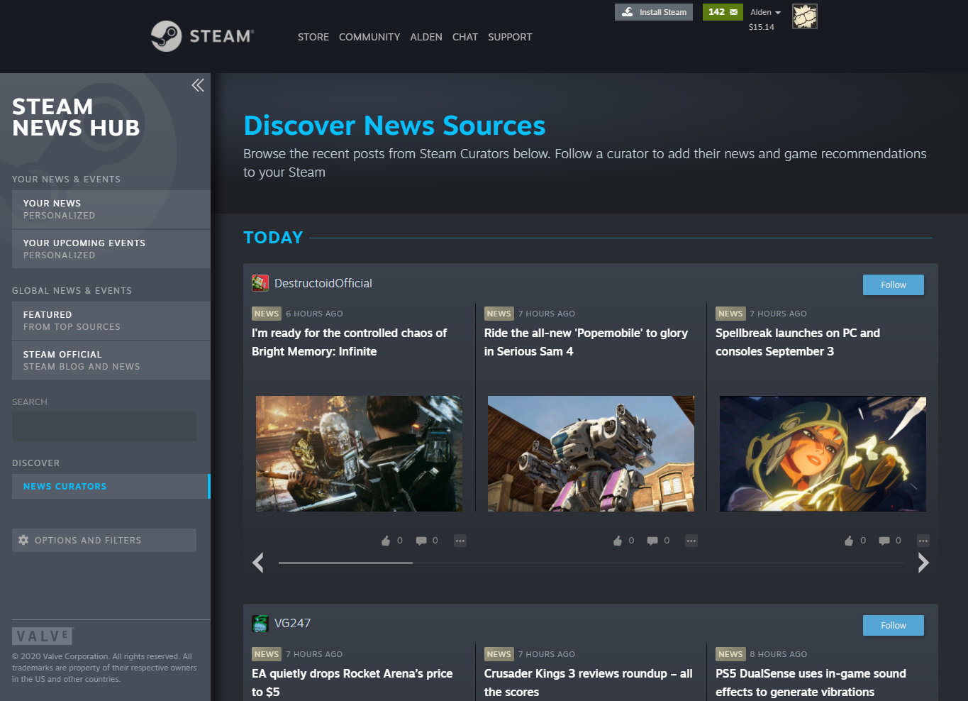 游戏挑花眼?Steam实验室009号实验“新闻中心”新信息公布,支持个性化定制插图3 Steam实验室新闻中心已近完工 支持玩家个性化选择