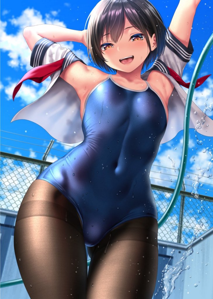 每日好图：黑丝JK【画师：加濑大辉】