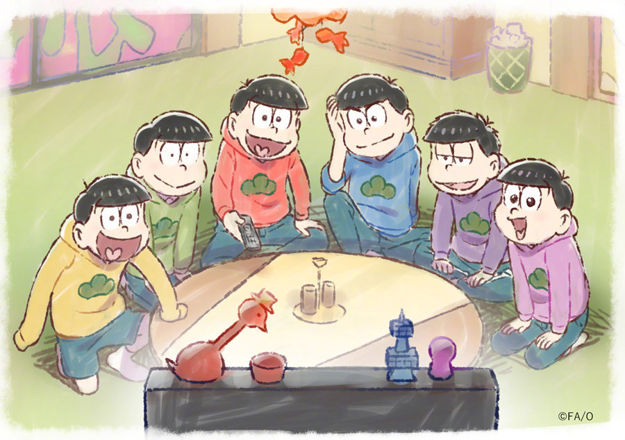 10月新番：「阿松」动画3期开播宣传图“全裸待机” ​​​ ​​​​