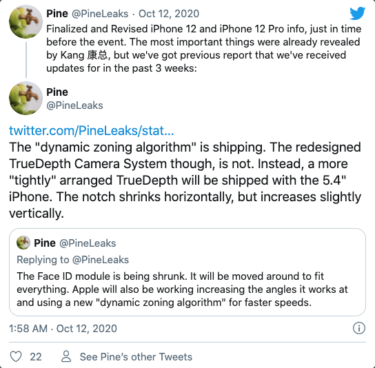 iPhone 12最新爆料:变焦改进续航更长 面容识别速度更快插图 iPhone 12最新爆料:变焦改进续航更长 面容识别速度更快