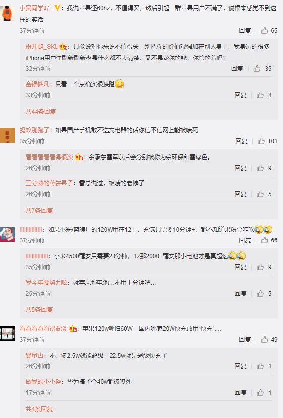 王自健嘲讽果之双标 iPhone 12没上120Hz高刷没人骂插图1 王自健嘲讽果之双标 iPhone 12没上120Hz高刷没人骂