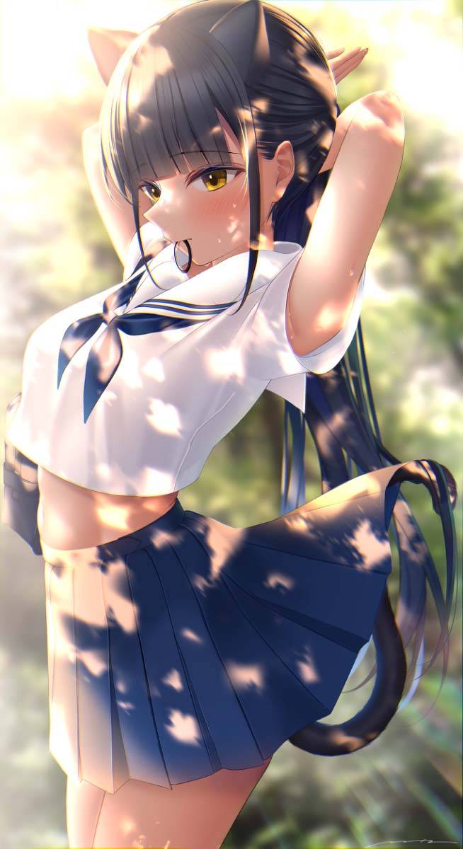 每日好图：二次元性感泳装福利同人图【画师：MHる】