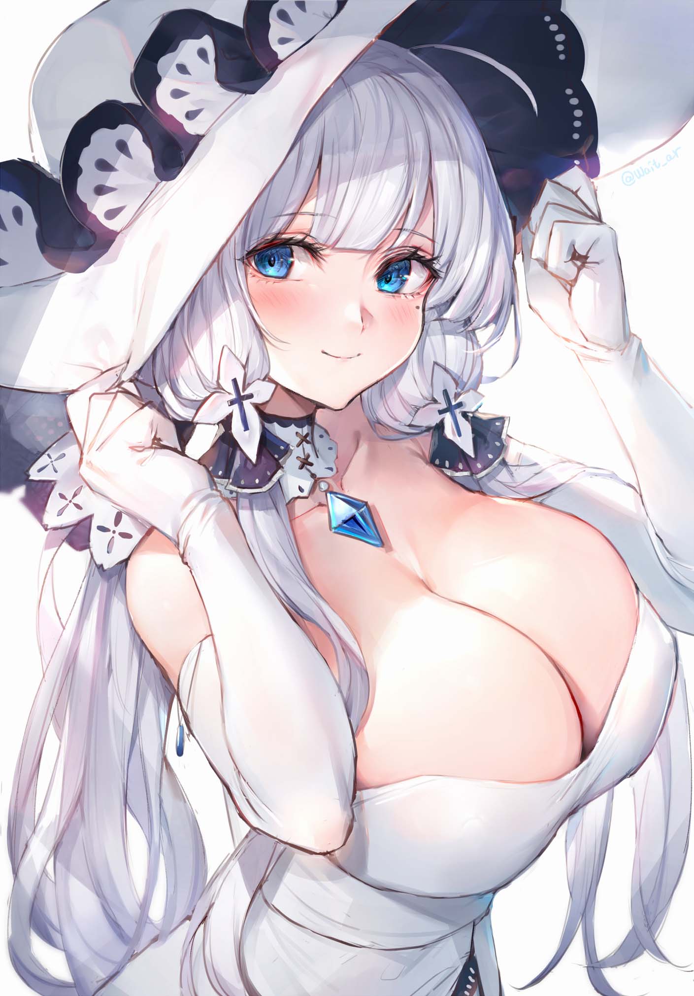 每日好图：今天也是好大的邪恶！【画师：わたお】