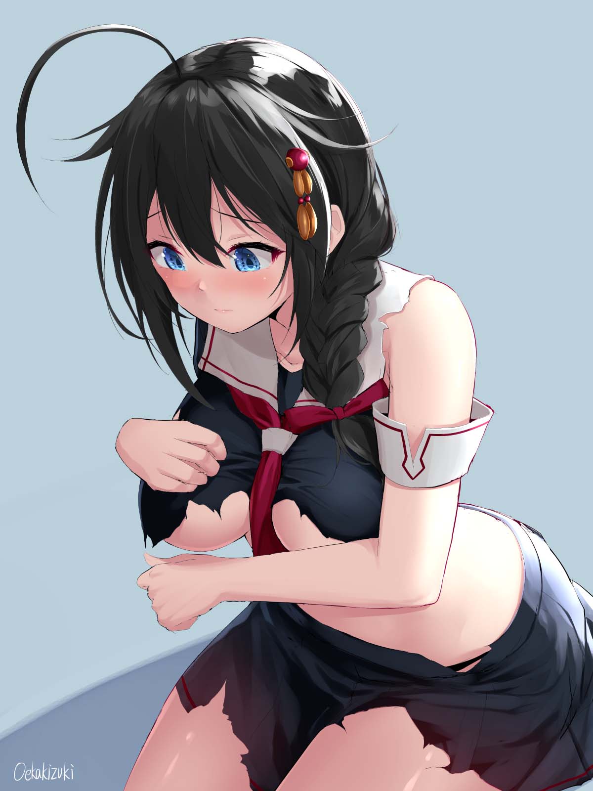 每日好图：P站推荐#好大的邪恶！【画师：oekakizuki】