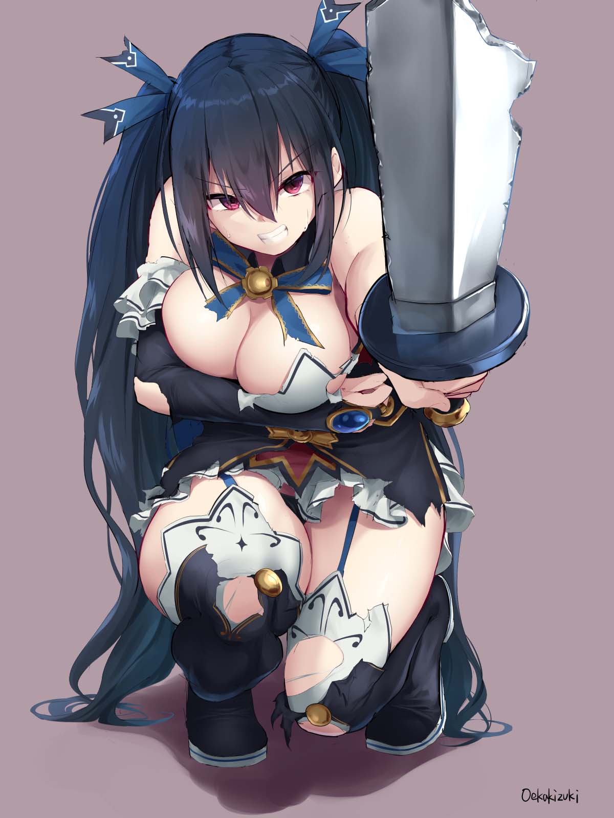 每日好图：P站推荐#好大的邪恶！【画师：oekakizuki】