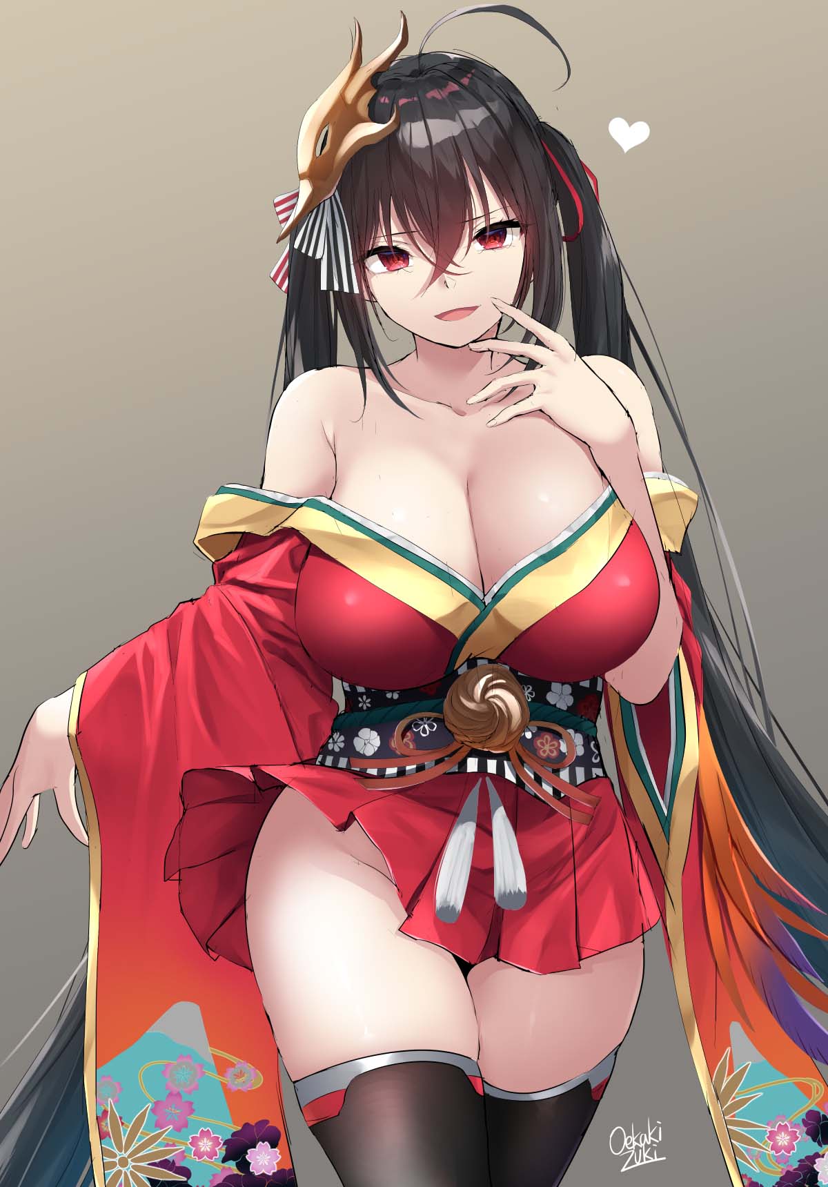 每日好图：P站推荐#好大的邪恶！【画师：oekakizuki】