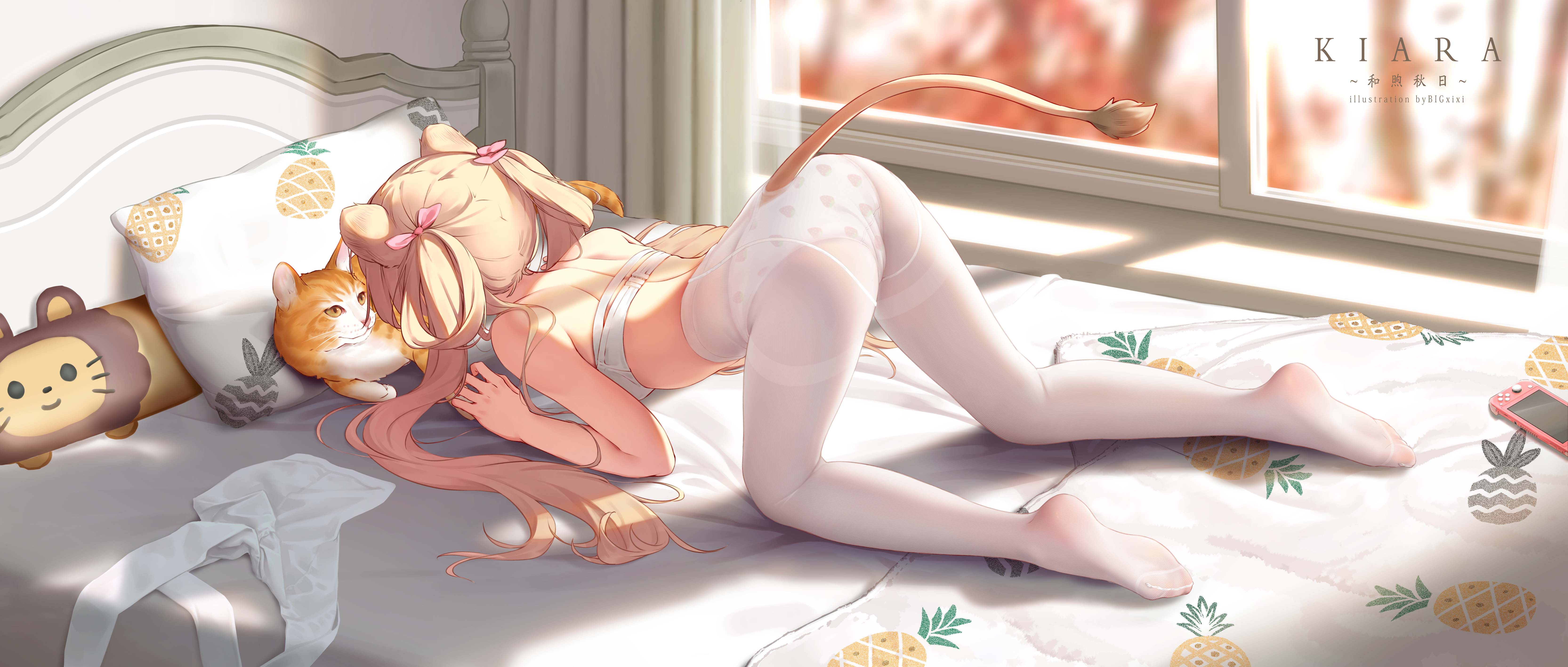 每日好图：白丝足控最爱！大神笔下的白丝美少女！【画师：BIGxixi】