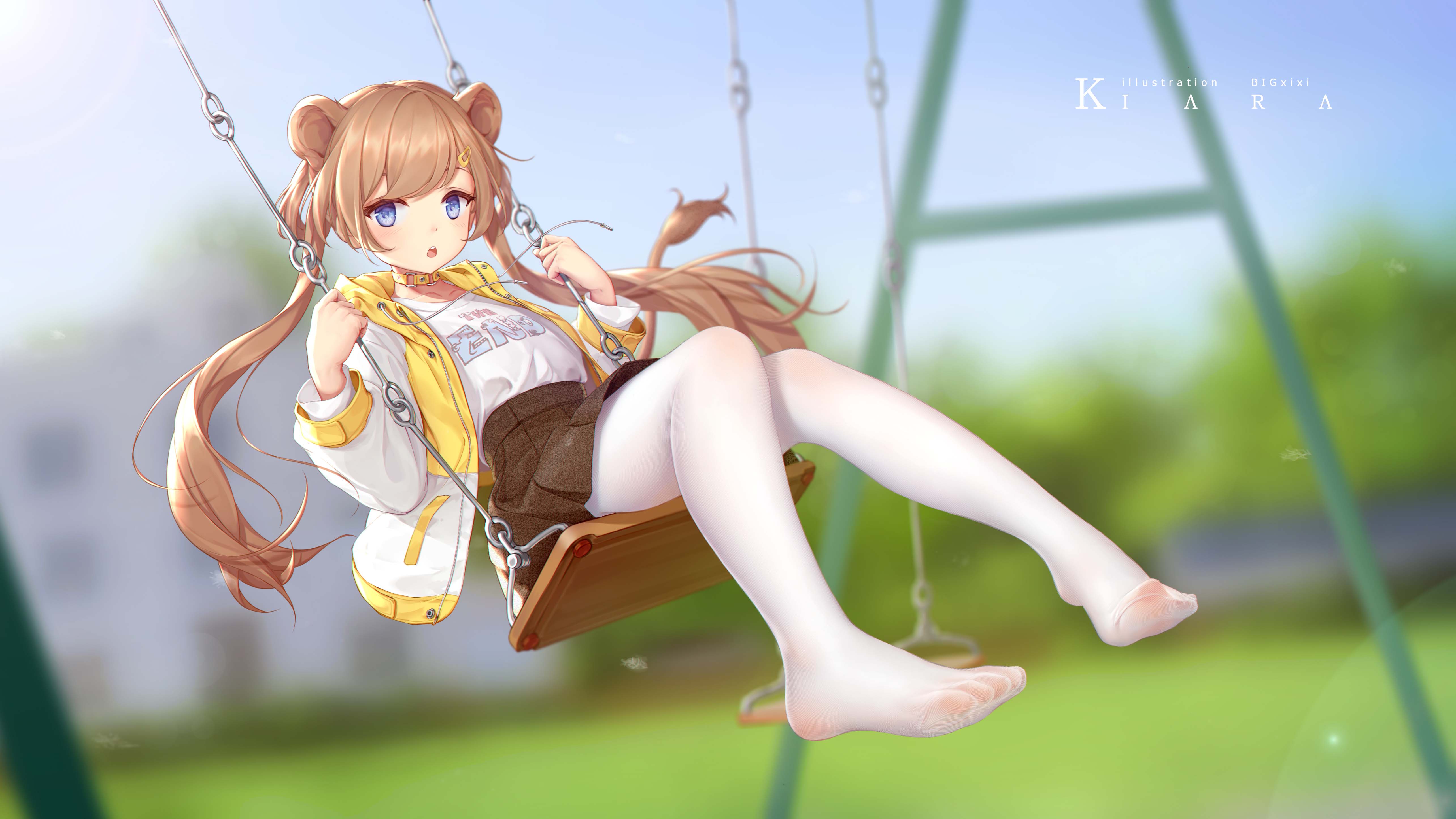 每日好图：白丝足控最爱！大神笔下的白丝美少女！【画师：BIGxixi】