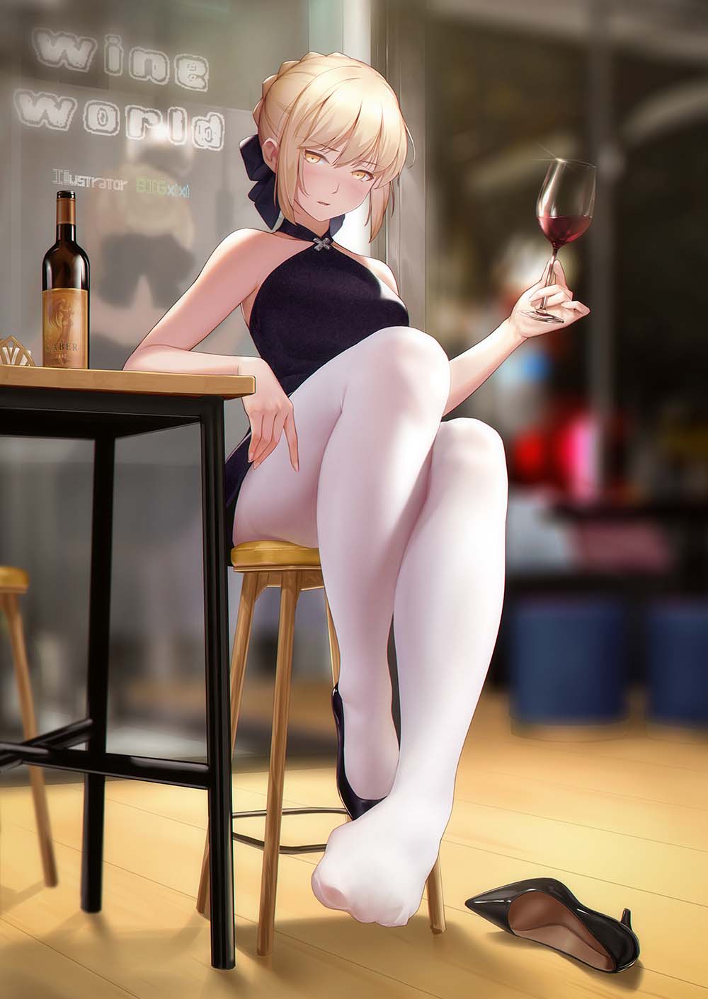 每日好图：白丝足控最爱！大神笔下的白丝美少女！【画师：BIGxixi】