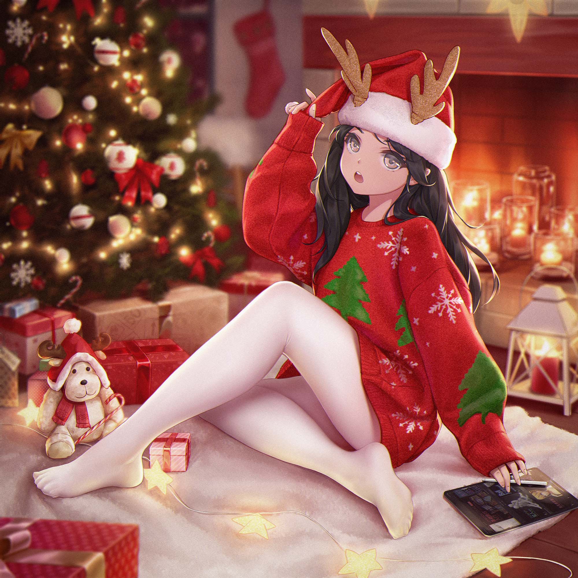 每日好图：白丝足控最爱！大神笔下的白丝美少女！【画师：BIGxixi】