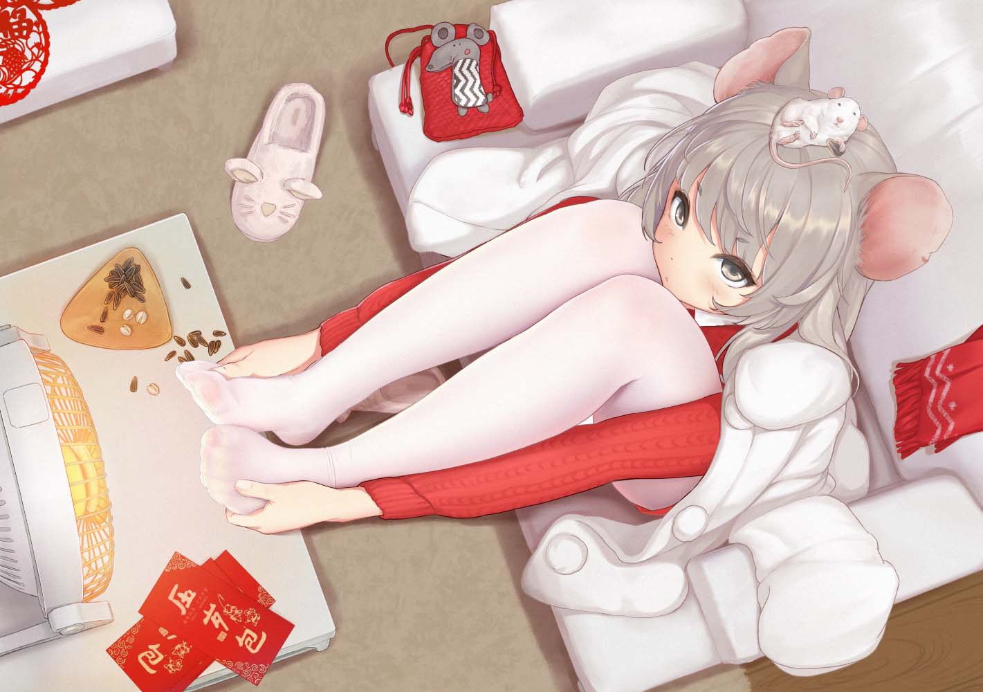 每日好图：白丝足控最爱！大神笔下的白丝美少女！【画师：BIGxixi】