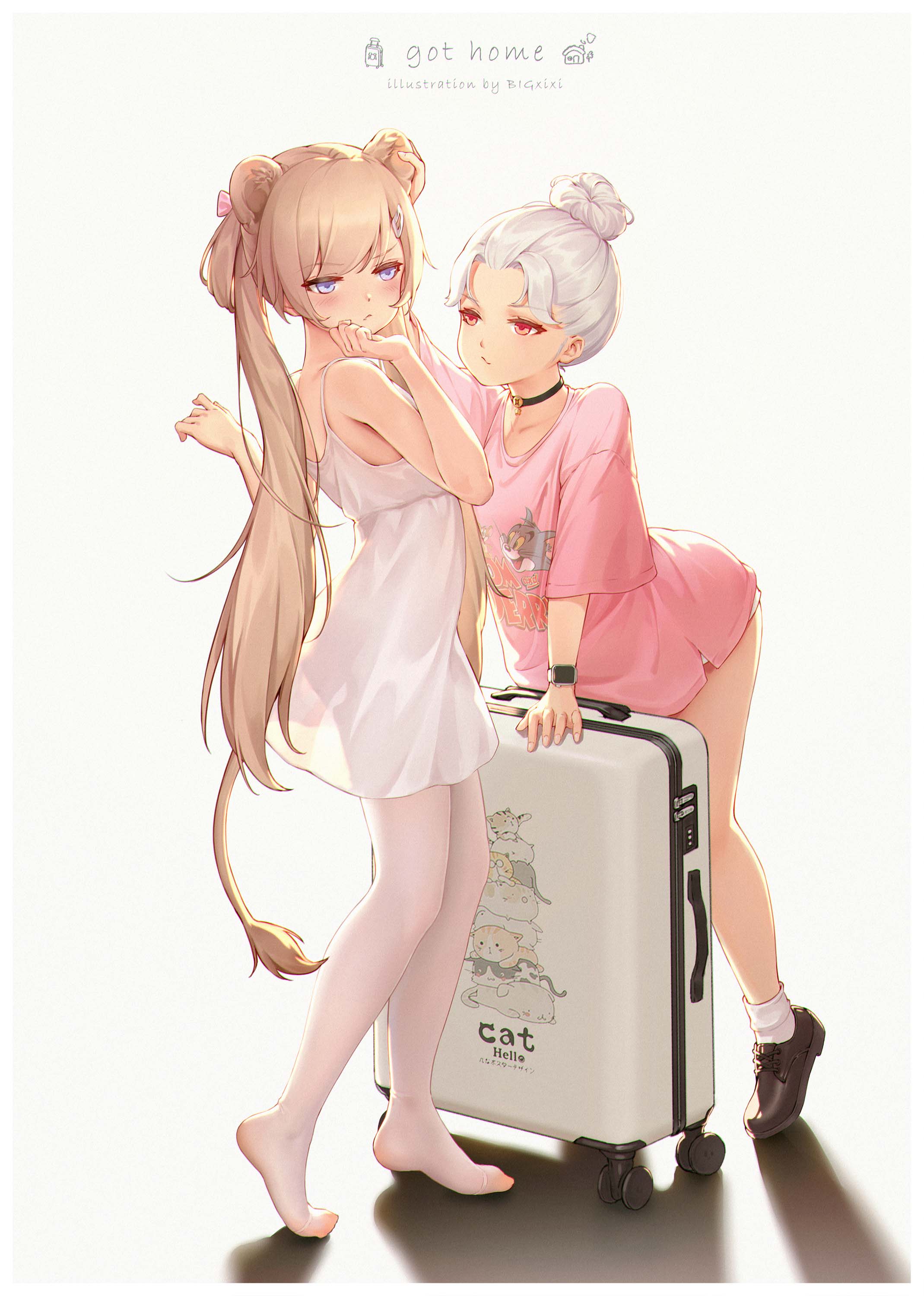 每日好图：白丝足控最爱！大神笔下的白丝美少女！【画师：BIGxixi】