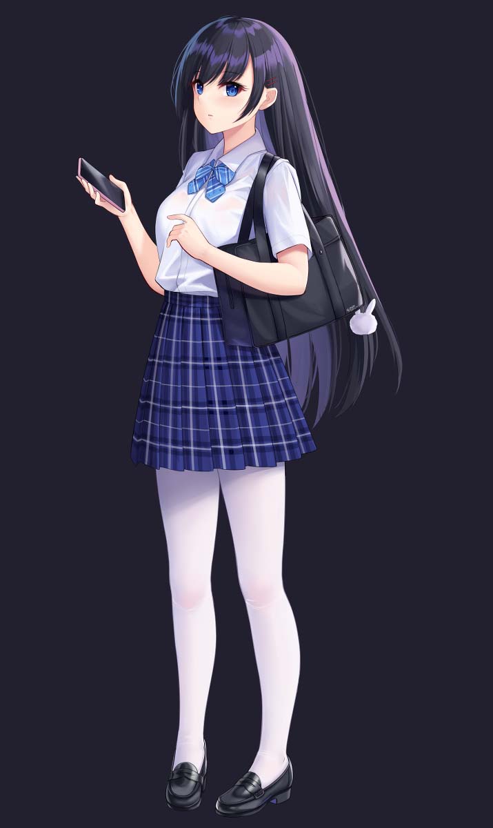 每日好图：二次元白丝美少女！足控福利！【画师：ALLENES】
