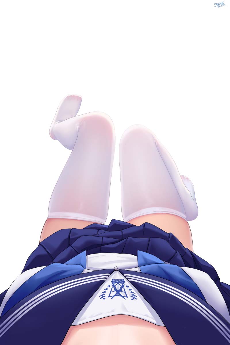 每日好图：二次元白丝美少女！足控福利！【画师：ALLENES】