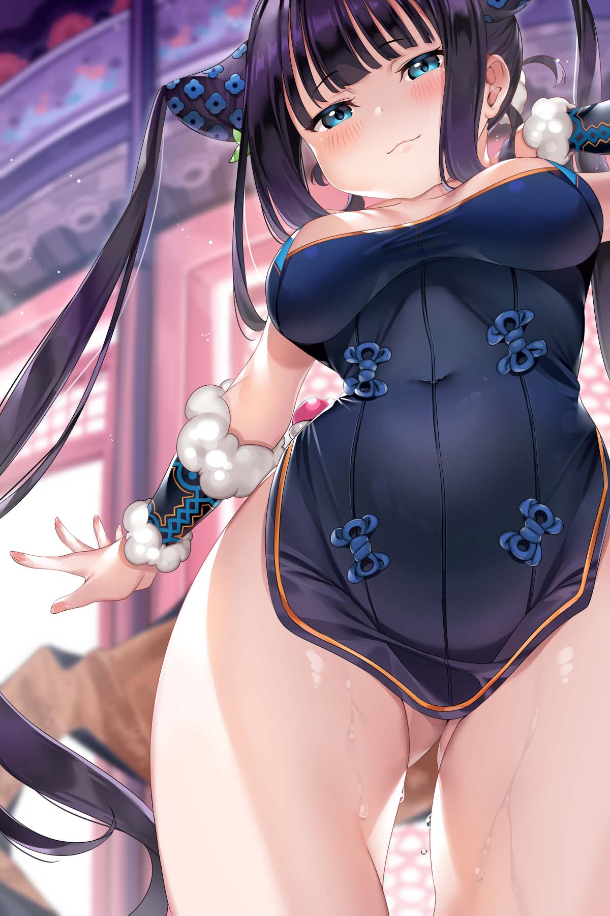 每日好图：梅开三度！ 二次元 肉感美少女  冲！【画师：Tem10】