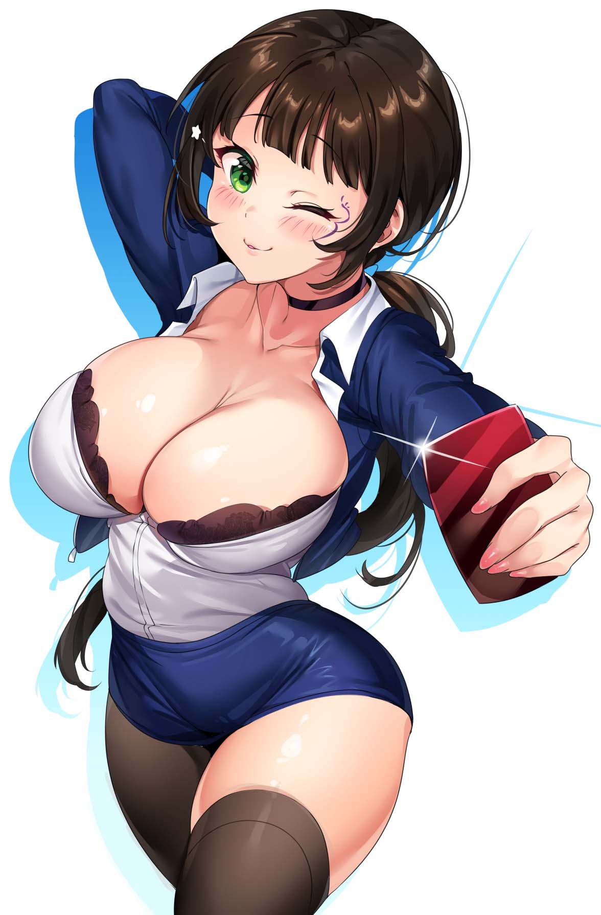 每日好图：梅开三度！ 二次元 肉感美少女  冲！【画师：Tem10】