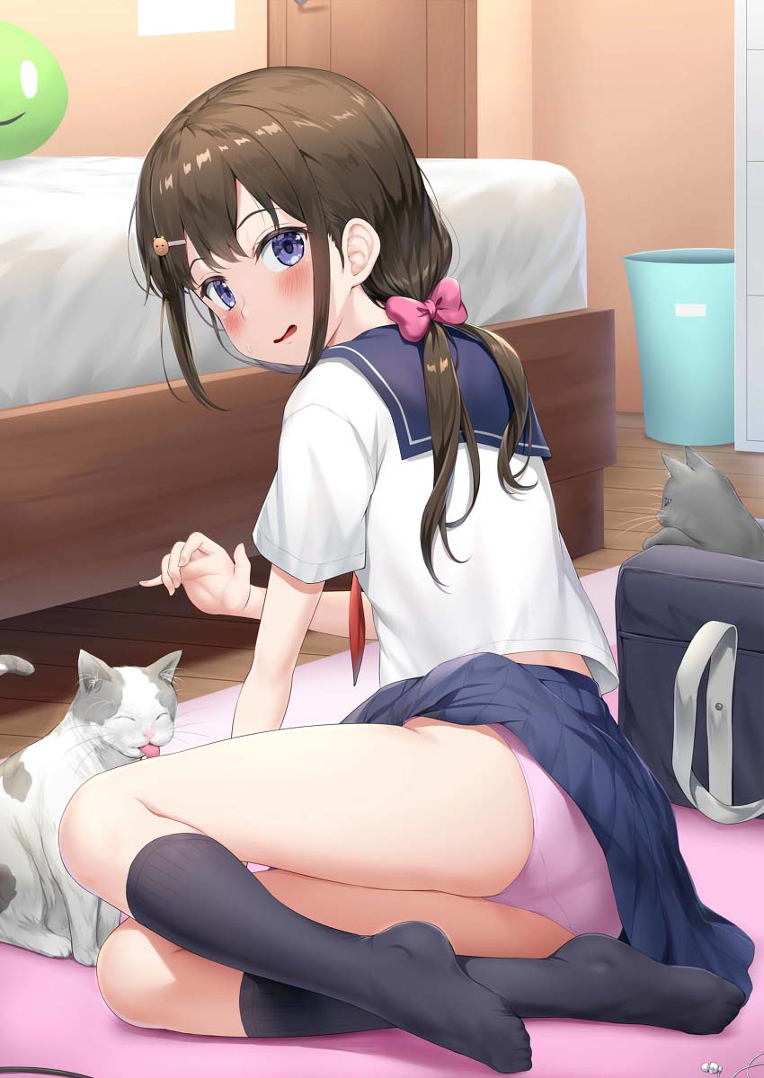 每日好图：二次元萝莉JK内衣福利图集【画师：ねでぃあ】