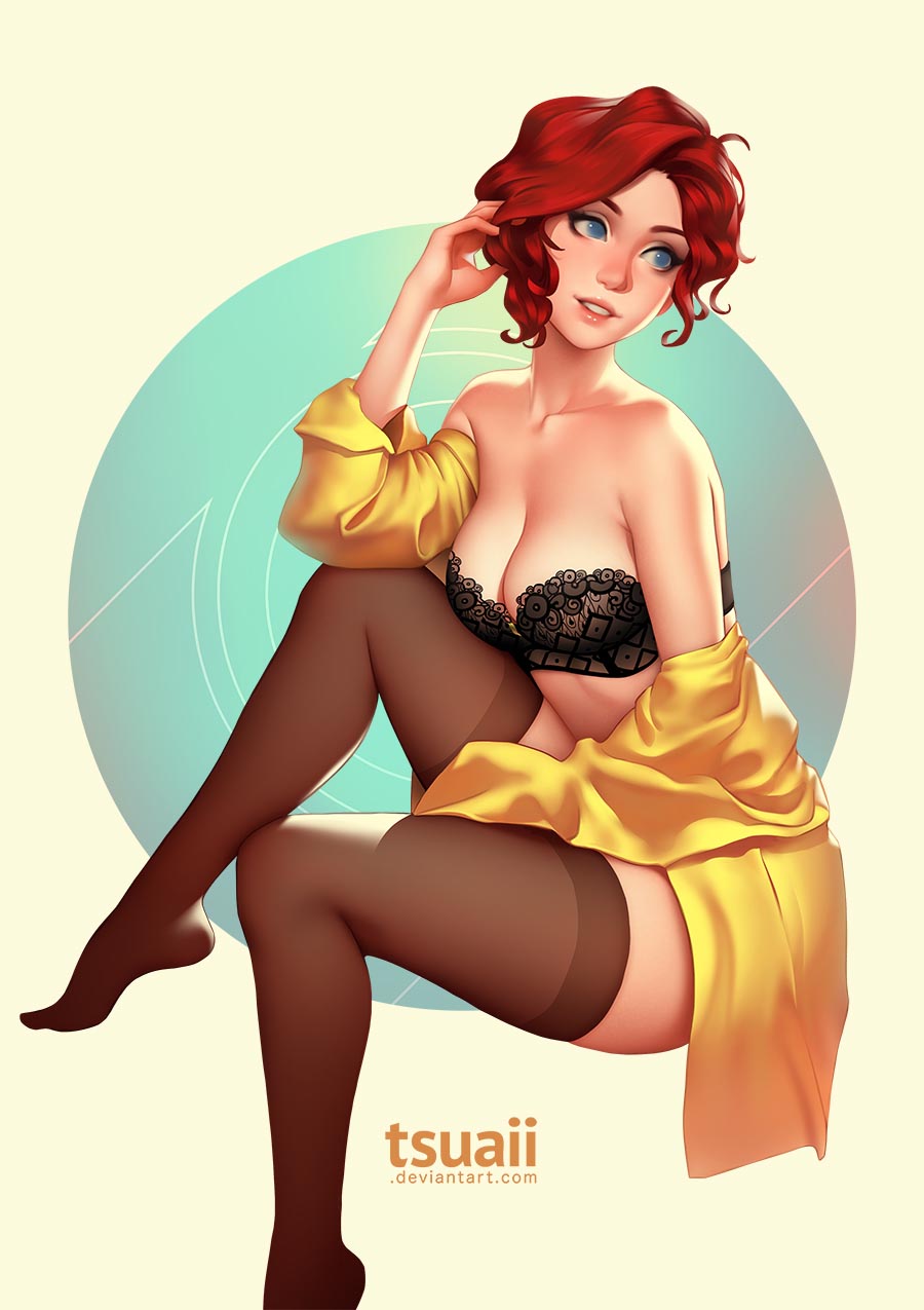 每日好图：欧美画风二次元同人精选~【画师：TSUAII】