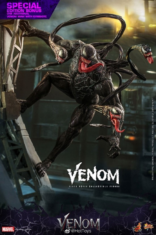HotToys电影版 1/6 “毒液”手办 开启预订 售价2580元插图 HotToys主角毒液人偶官图:肌肉质感超强 2580元