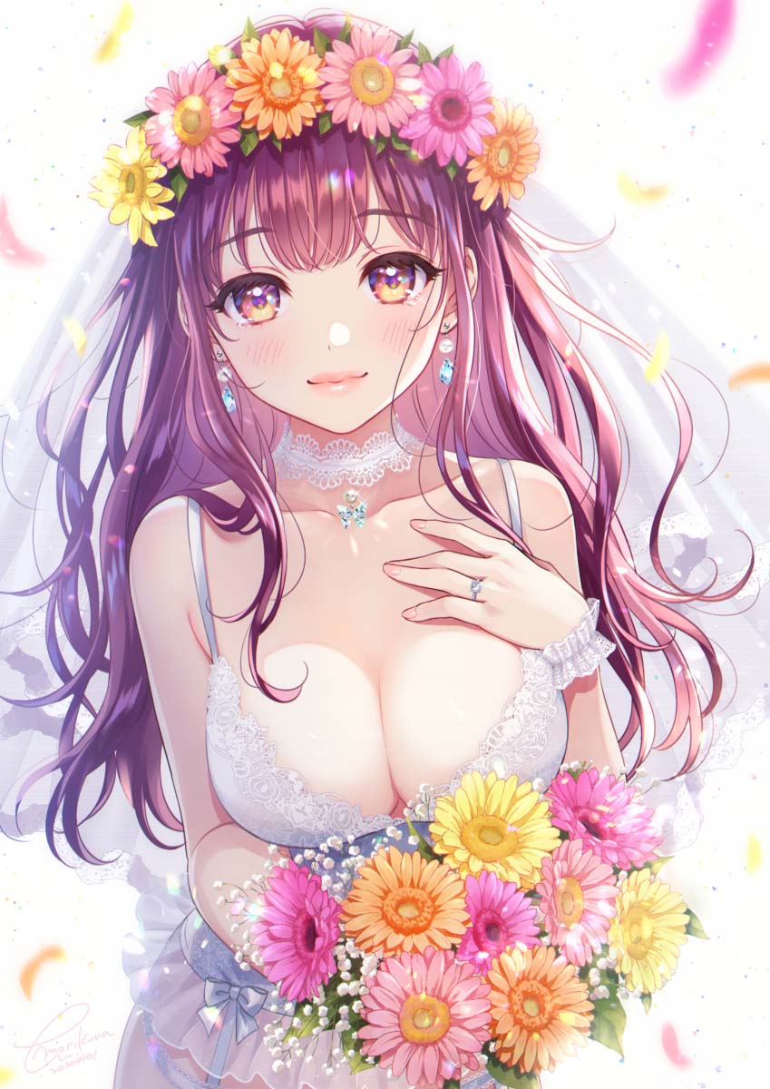 P站好图：二次元美少女#绊爱KIZUNA AI人物设计【画师：森倉円】