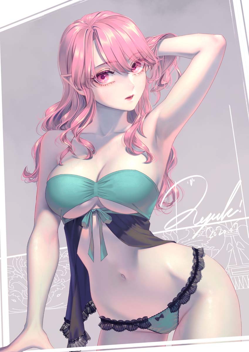 每日好图：P站精选|美乳插画|福利图【女画师：Ryuki（りゅうき）】