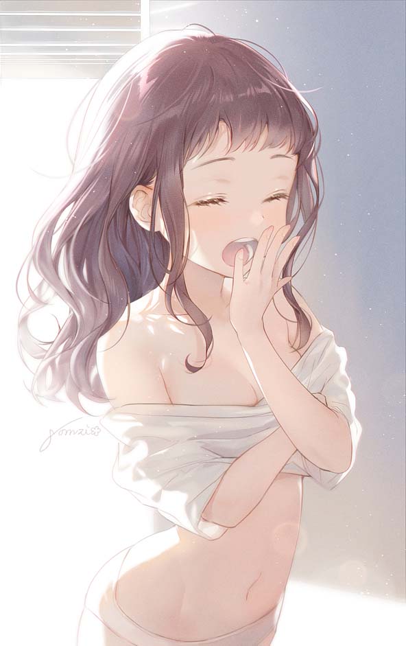 每日好图：P站#高人气萌系插画推荐【画师：nomzi】