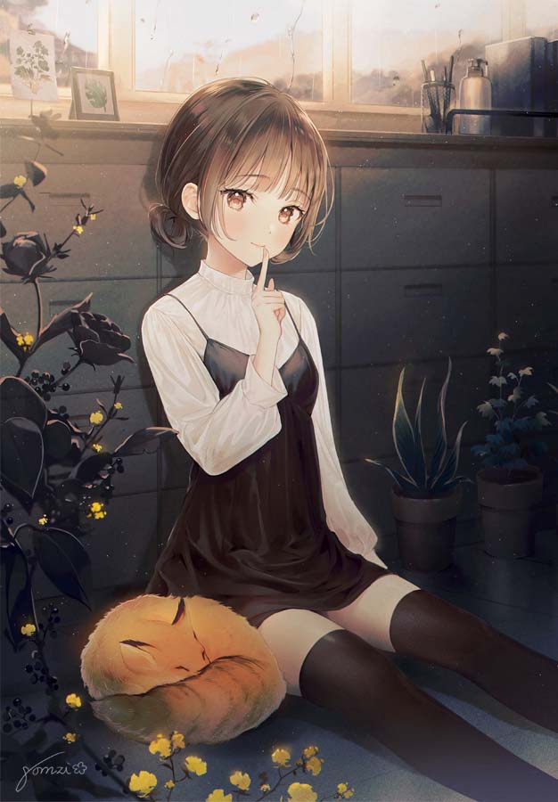 每日好图：P站#高人气萌系插画推荐【画师：nomzi】