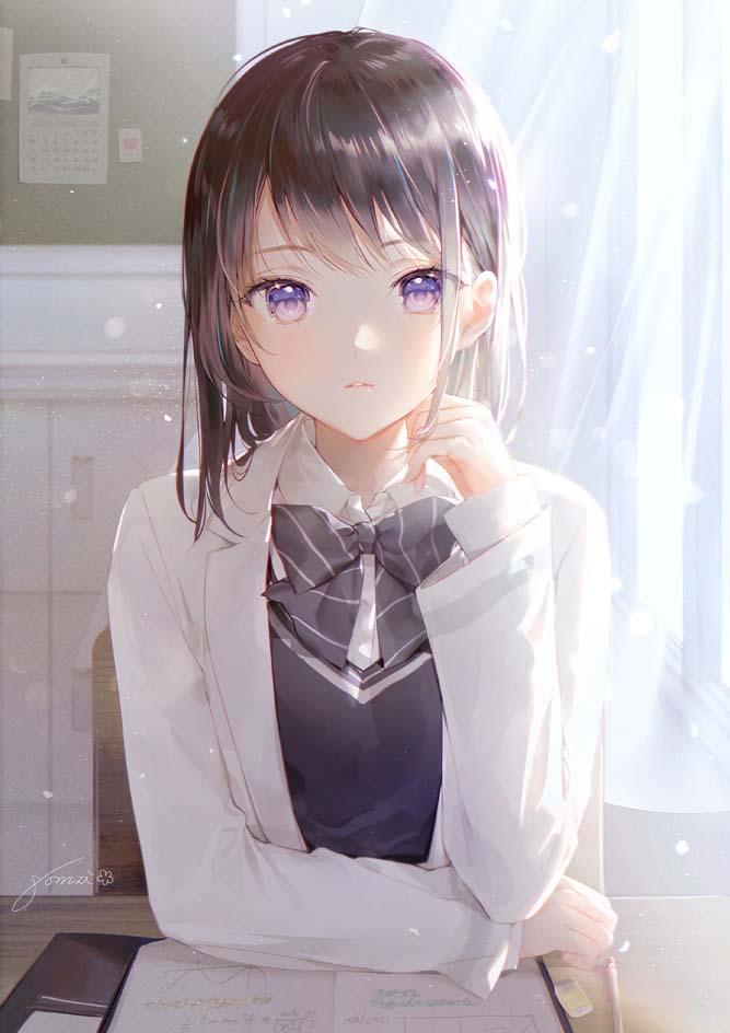 每日好图：P站#高人气萌系插画推荐【画师：nomzi】