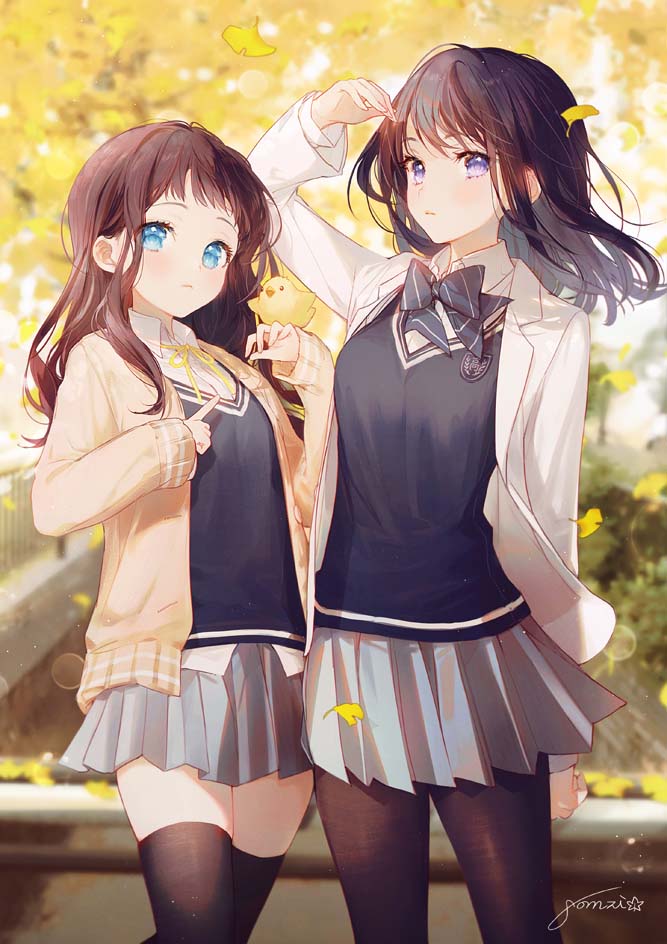 每日好图：P站#高人气萌系插画推荐【画师：nomzi】