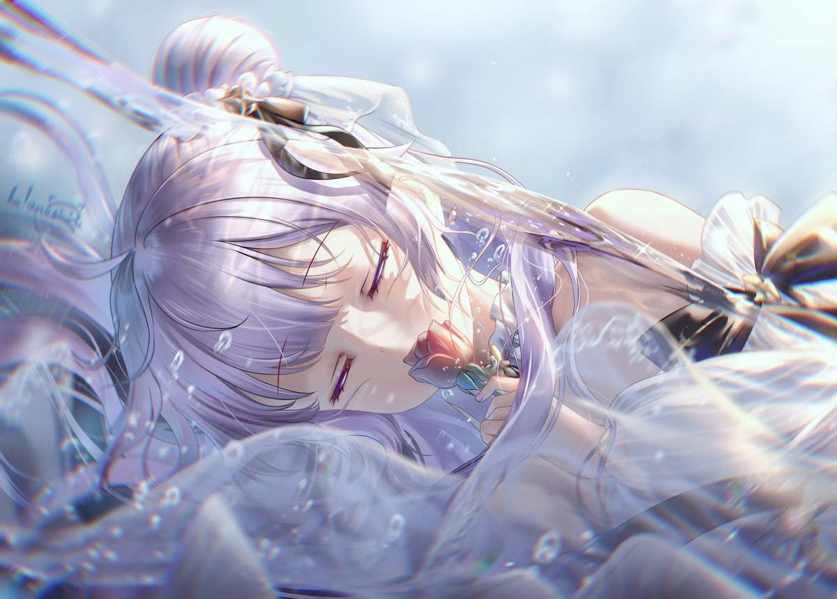 每日好图：P站二次元同人美图推荐【画师：HaneRu】