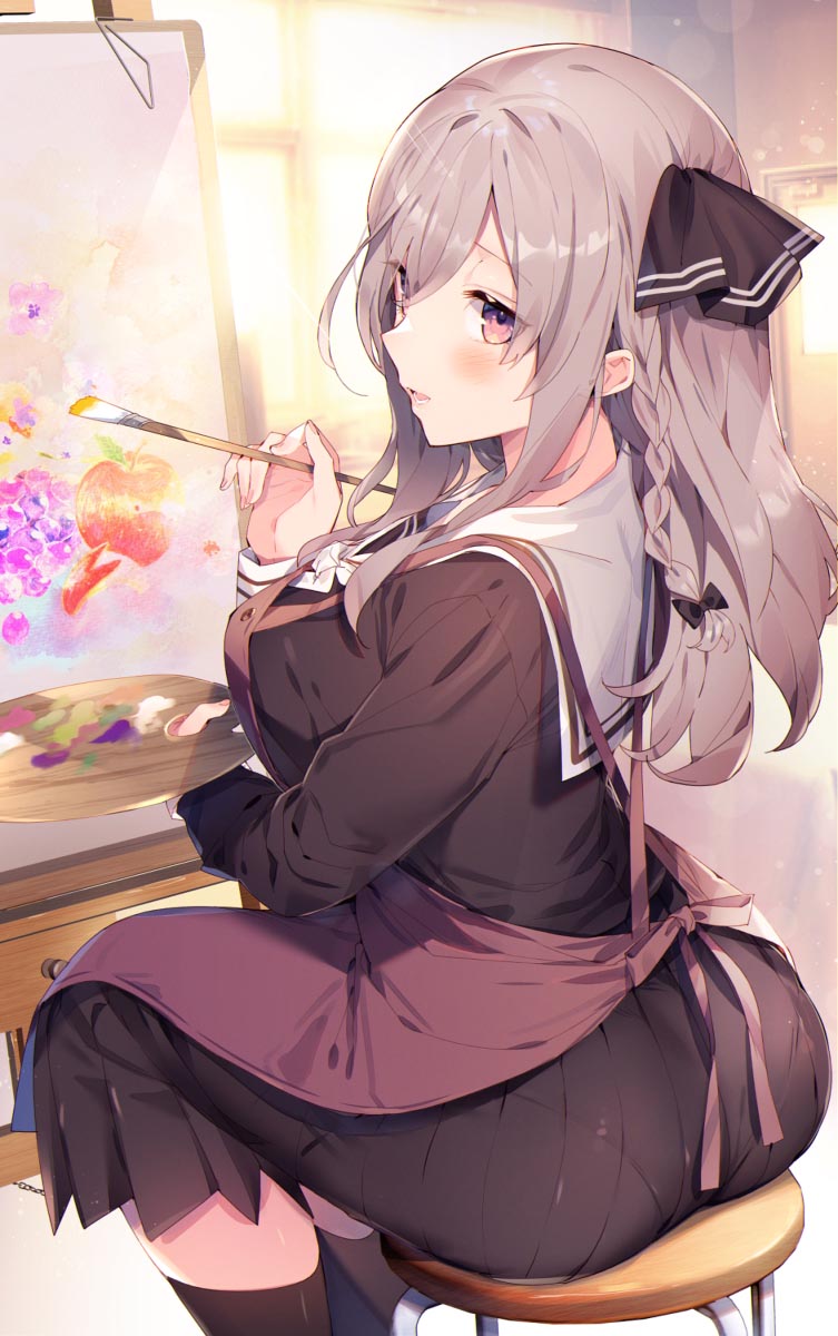 P站推荐#二次元性感内衣美图#【画师：カット】