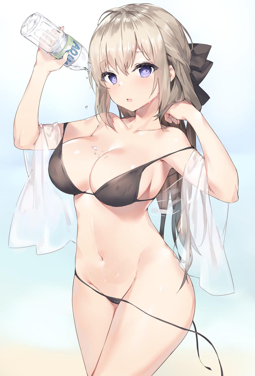 每日好图：P站#二次元插画精选#精灵#泳装【画师：そらなにいろ】
