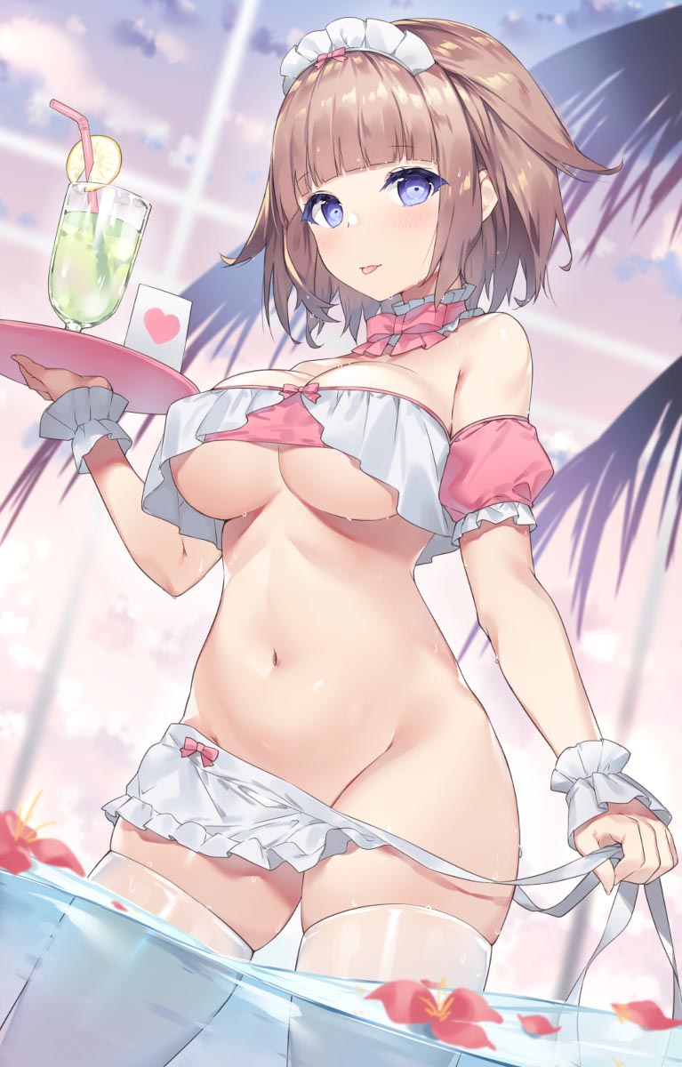 每日好图：P站#二次元插画精选#精灵#泳装【画师：そらなにいろ】