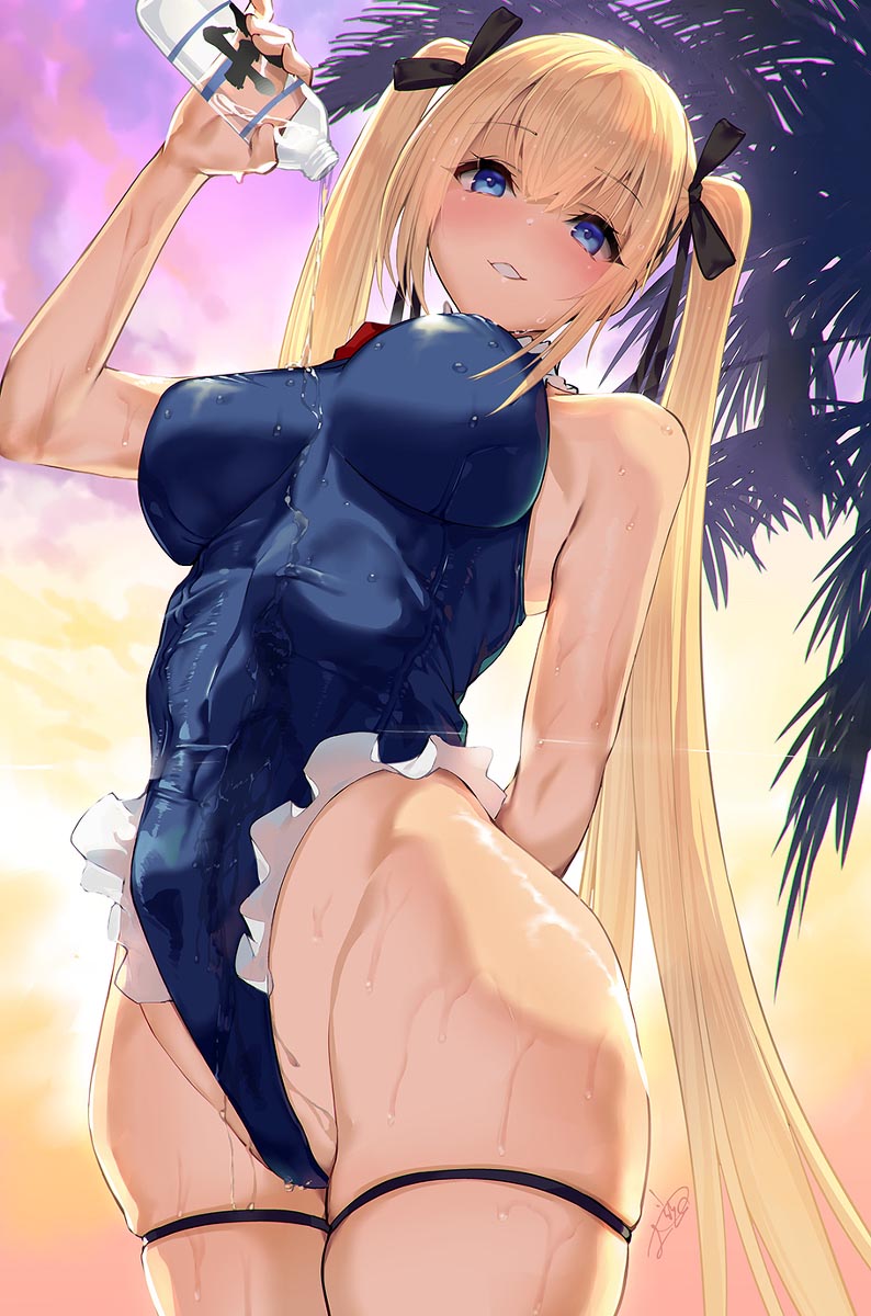 每日好图：P站#碧蓝航线×DOAXVV “玛丽罗斯”同人精选